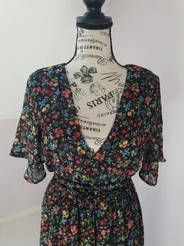 🌺 Vestido largo bohemio floreado – Jubylee – T. S/M – Muy buen estado – photo 4
